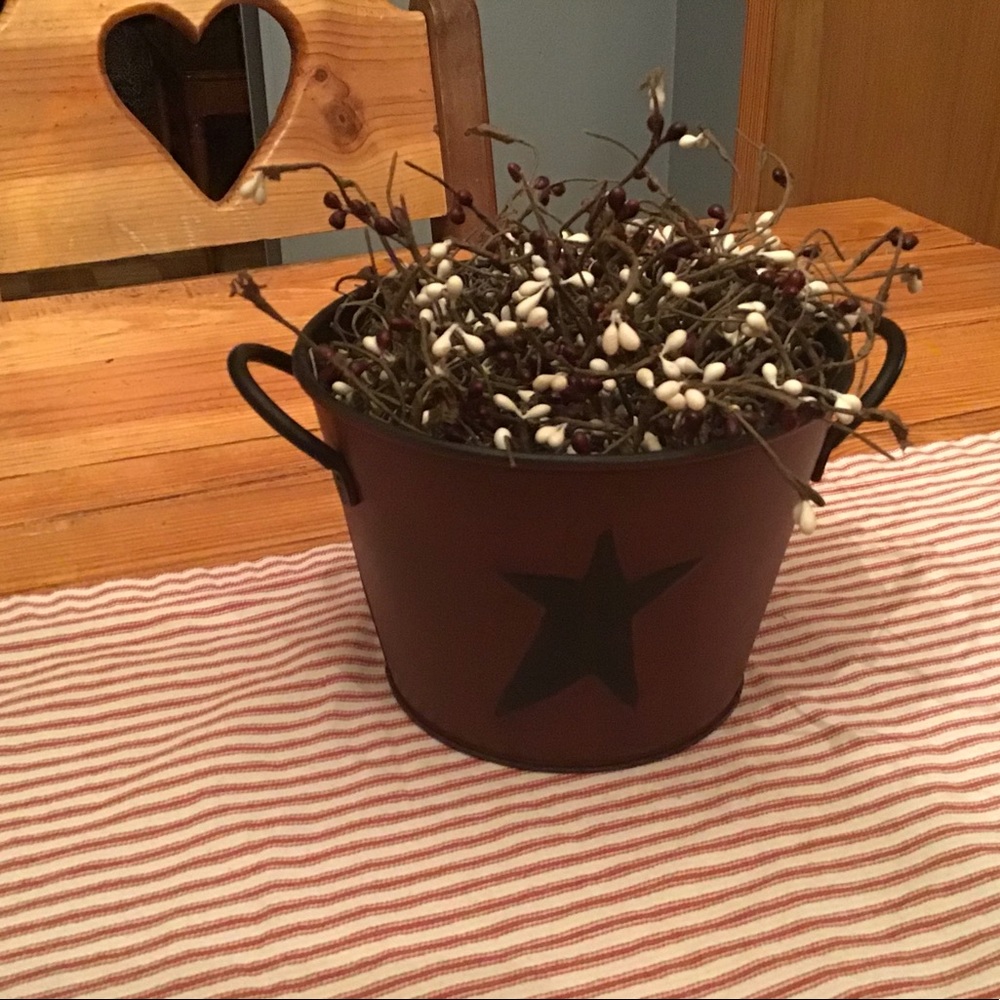 Country bucket w/ berries!